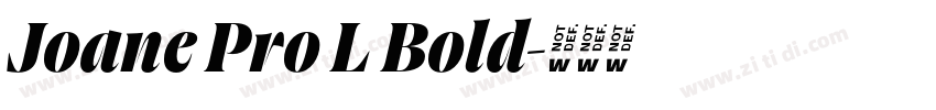 Joane Pro L Bold字体转换 Joane Pro L Bold字体转换